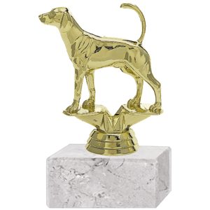 Trofeo Plástico Perro Pointer